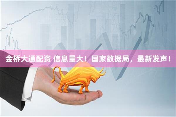 金桥大通配资 信息量大！国家数据局，最新发声！